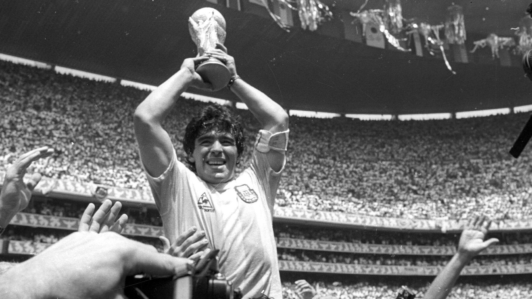 Diego Maradona, el jugador de fútbol